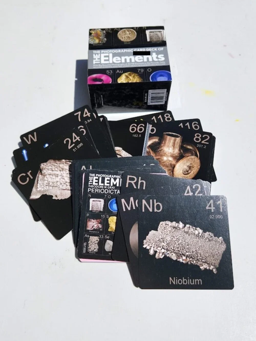 The Photographic Card Deck of the Elements Periodic Table Flash Cards 126 Cards